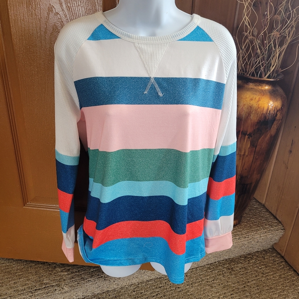 💜 NEW Color Block Long Sleeve Top - Picture 4 of 5
